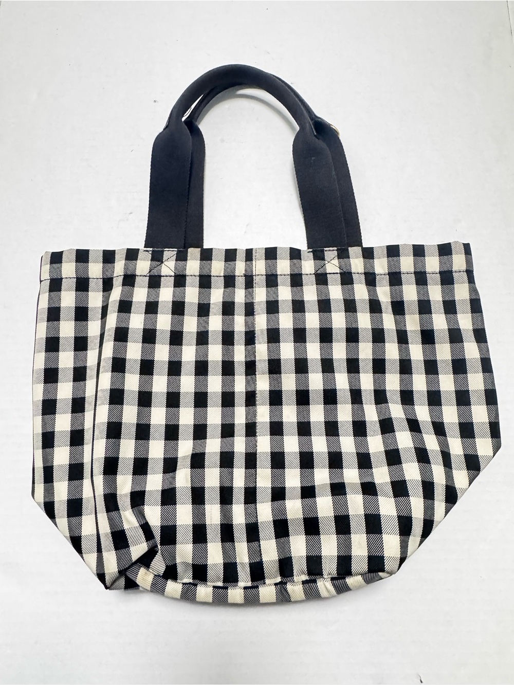 Tory Burch Piper Black & White Gingham Tote - Picture 6 of 16